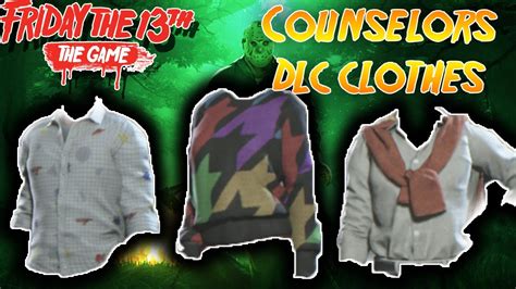 All Counselors Dlc Clothes Friday The 13th Game Youtube