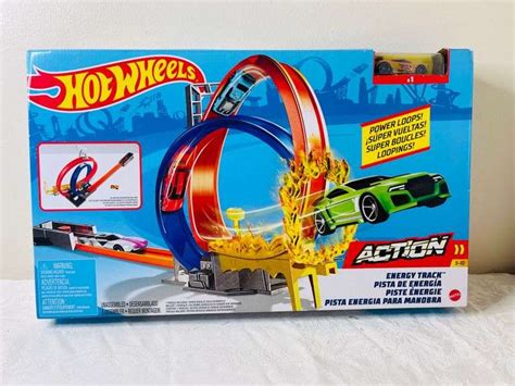 Hot Wheels Action Energy Track Set Playset With Car Loops BRAND NEW