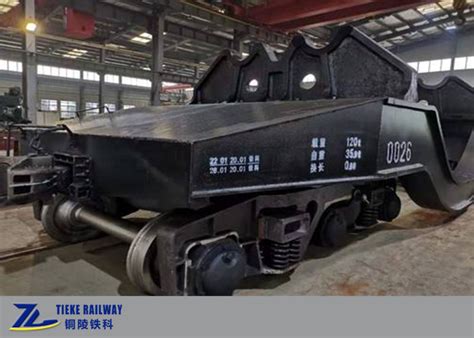 Ton Hot Metal Ladle Transfer Car Low Speed Low Cost For Steelmaking