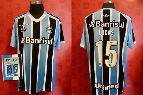 Gremio Home Football Shirt Sponsored By Banrisul