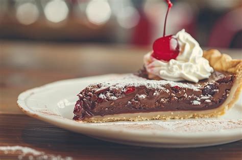 Slice Of Pie Pristine Plate Premium Ai Generated Image
