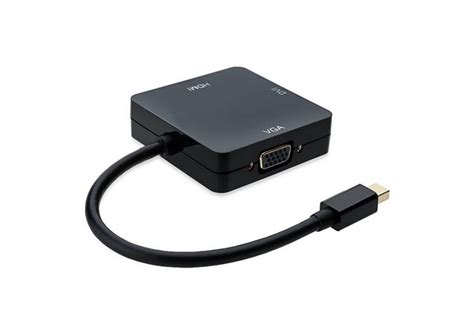 Mini DisplayPort - HDMI + DVI-I Dual Link + VGA D-Sub crni | Frog