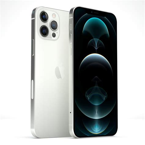 iPhone 12 Pro Max Silver 3D model | CGTrader