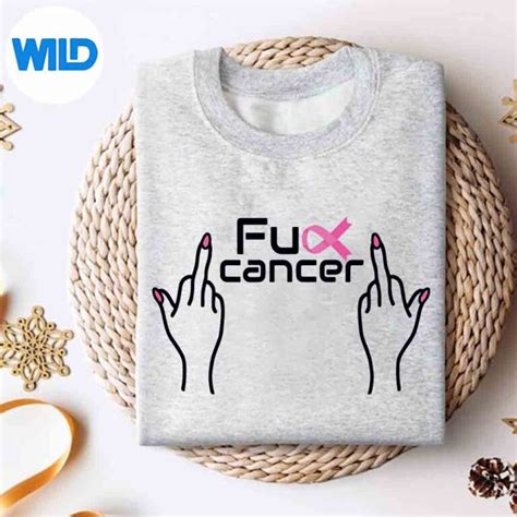Fuck Cancer SVG Pink Ribbon Breast Cancer Fuck Cancer SVG WildSvg