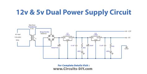 12v and 5v Dual Power Supply