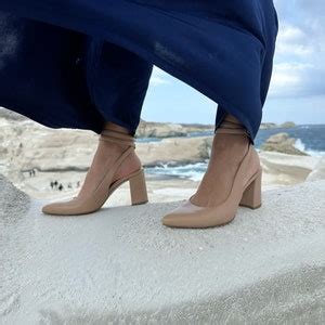 Nude Heeled Sandals Leather Block Heels Heeled Shoes High Heel Sandals Etsy