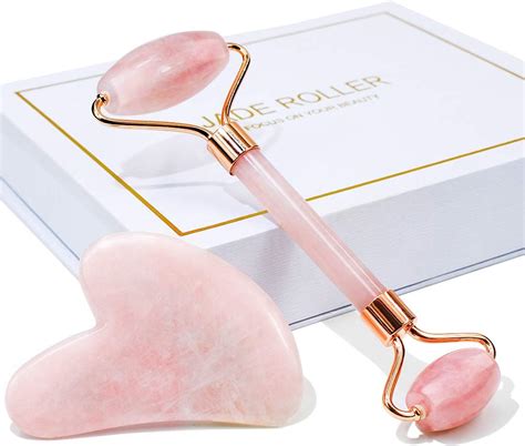 Baimei Jade Roller Gua Sha Face Roller Facial Beauty Roller Skin