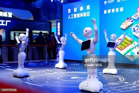 robot exhibition stock  high res pictures  images