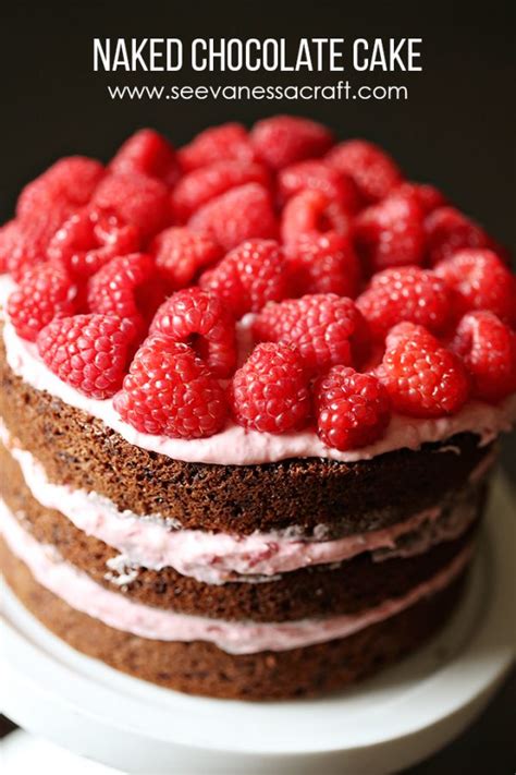 Recipe Naked Chocolate Raspberry Cake See Vanessa Craft
