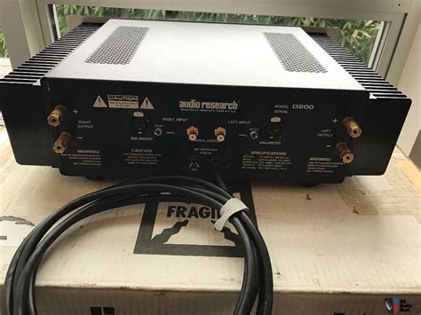 Audio Research D200 power amplifier with two faceplates Photo #1472461 ...