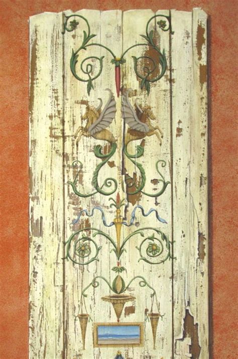 Grotesque Ornamental Mural Painting Art Faux Wall Designs