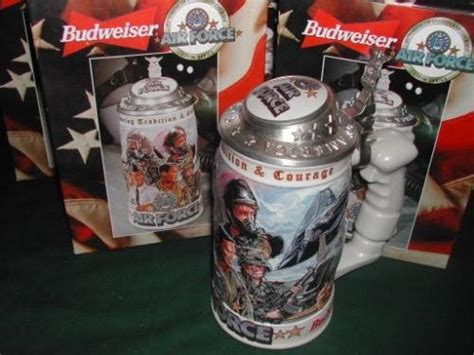 Six Budweiser Air Force Steins