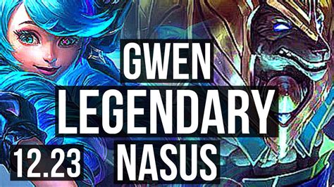 GWEN Vs NASUS MID 18 1 3 Legendary 8 Solo Kills TR Master 12