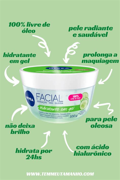 Resenha Nivea Facial Hidratante Em Gel Tem Meu Tamanho