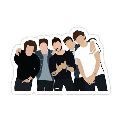 One Direction Drawing Sticker By Ideasbymadison Pegatinas Bonitas