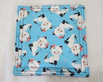 Kitchen Hot Pads Plaid Potholders Kitchen Trivets Dish Cozy Etsy