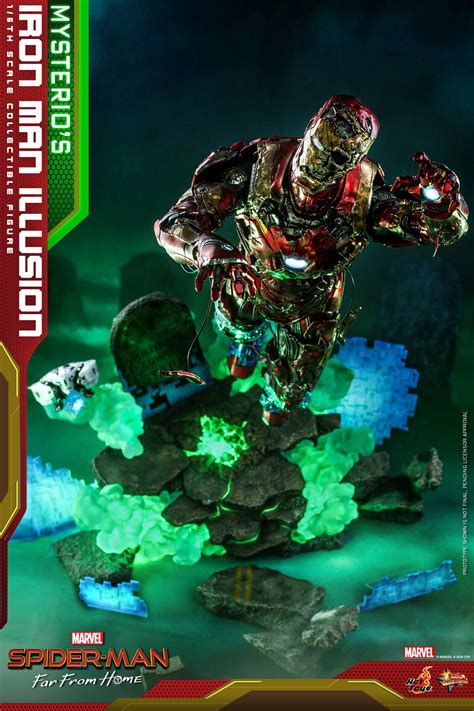 Spider Man Far From Home Mysterios Iron Man Illusion Scale Figure By Hot Toys The