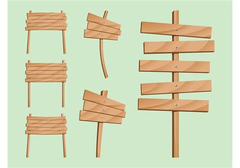 Wood Sign Post Free Vector Art 16190 Free Downloads