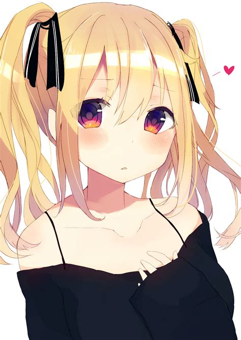 Blonde Twintails Original R Awwnime