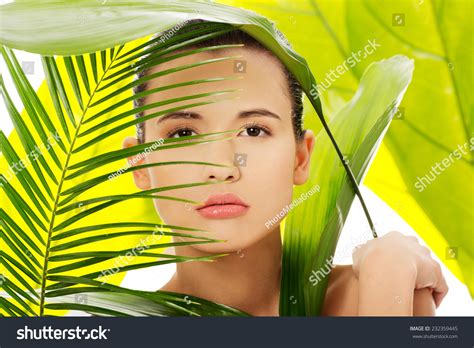 Portrait Nude Woman Green Leaves Stock Photo 232359445 Shutterstock