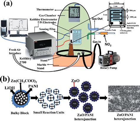 (a) Schematic diagram of sensing device and (b) schematic illustrating ...