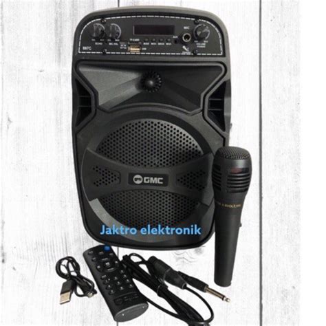 Jual Speaker Bluetooth Gmc 897c 897q Karaoke Free Mic Shopee Indonesia