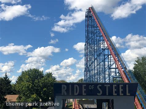 Ride Of Steel At Six Flags Darien Lake Theme Park Archive