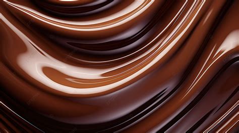 Captivating Close Up Of Rich Dark Chocolate Liquid Texture Background