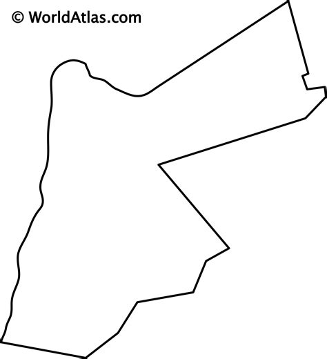 Jordan Outline Map