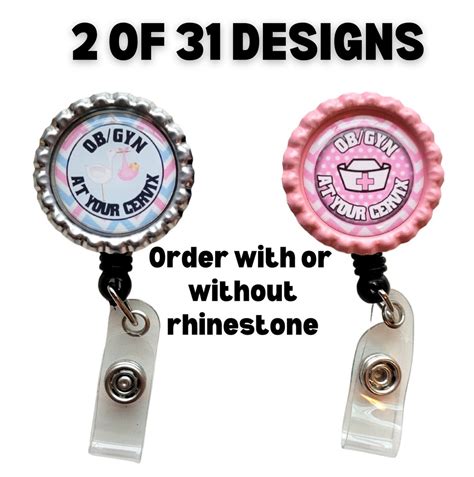 Ob Gyn Badge Ob Badge Gyn Badge Badge Holder Badge Badge Reel Retractable Badge Etsy