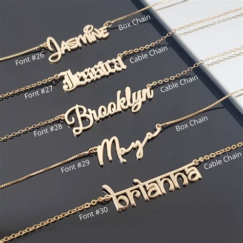 Custom Name Plate Necklace Personalized Namepalte Nickname Etsy Canada