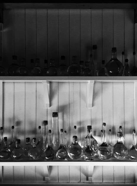 Premium Photo Bottles On Shelf