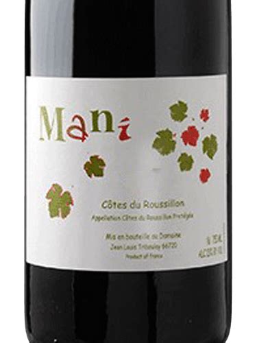 Jean Louis Tribouley Mani Côtes du Roussillon Vivino Schweiz