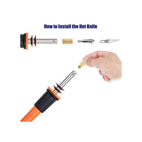 Afantti Electric Hot Knife Professional Heat Plastic Cutter Tool With Blades For Cutting