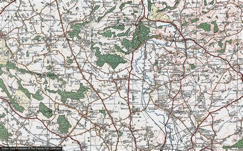 Historic Ordnance Survey Map Of Wellington 1920