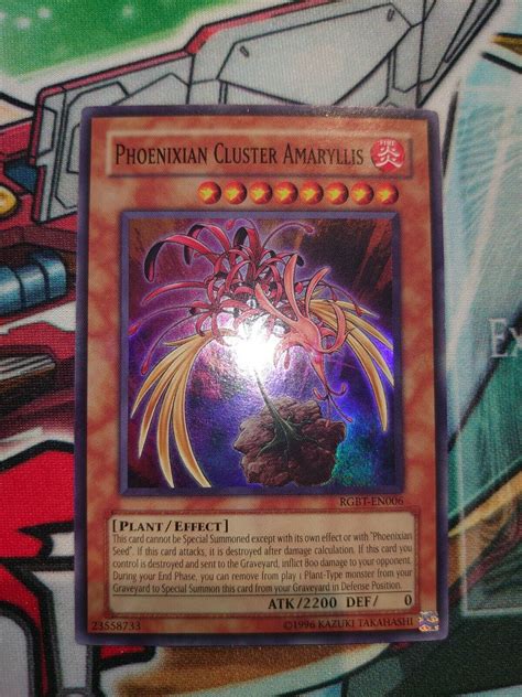 Yugioh Phoenixian Cluster Amaryllis Rgbt En Super Rare Values Mavin