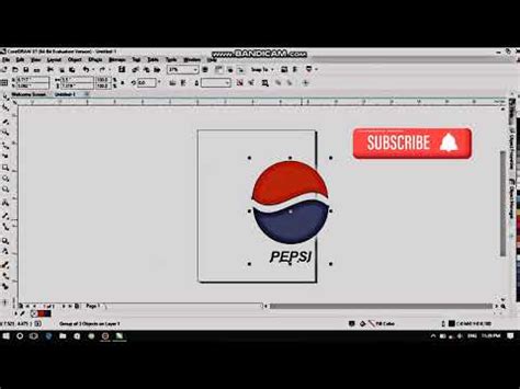 Corel Draw Ma Pepsi Logo Design Best Logo Design In Corel Draw X