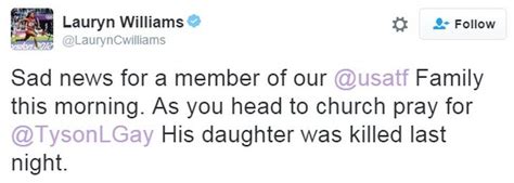 Tyson Gay US Sprinter S Daughter 15 Shot Dead In Kentucky BBC News