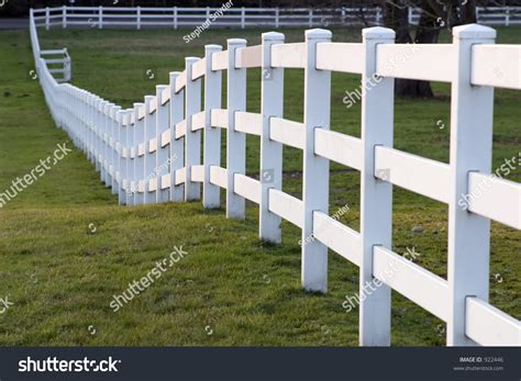 White Horse Fence On Small Farm Stock Photo 922446 Shutterstock