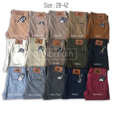 Jual Malmo Celana Chino Original Premium Pria Slim Fit Stretch Casual