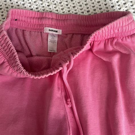 Large Hot Pink Garage Sweatpants Never Worn Depop
