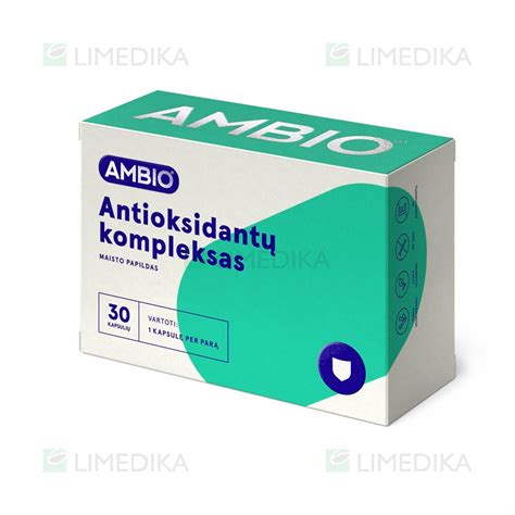 Ambio AntioksidantŲ Kompleksas 30 Kapsulių Limedika