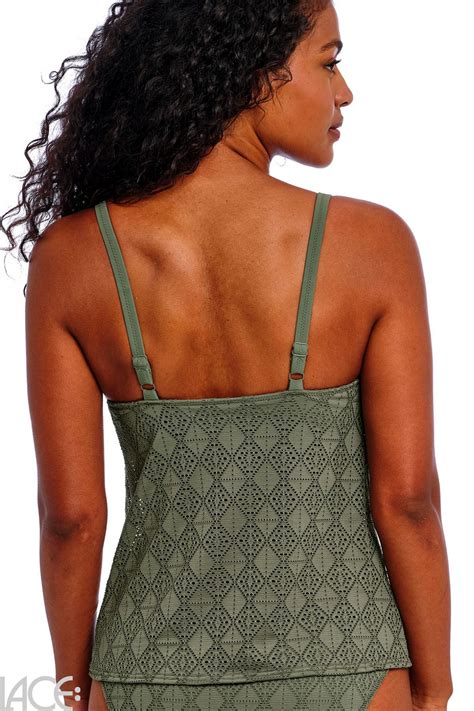 Freya Swim Nomad Nights Tankini Top F J Cup Sage Lace Lingerie