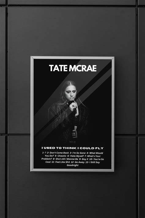 Tate Mcrae Tate Mcrae Poster Tate Mcrae Album Poster I Used to Think I