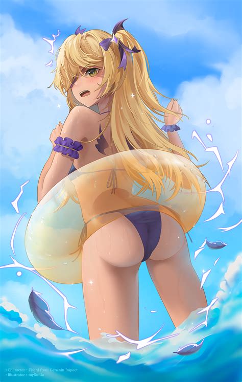 Rule 34 1girls Ass Bare Shoulders Bikini Blonde Hair Blush Breasts Embarrassed Eyepatch