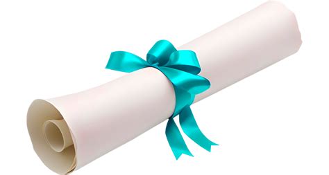 Diploma Scroll With Ribbon 46635258 Png