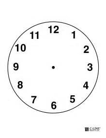 Blank Clock Worksheet