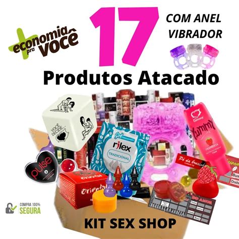 Kit Sex Shop Produtos Sexy Atacado Erótico Sexo Sexyshop e Anel Estimulador de Clitóris