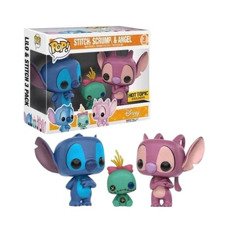 Funko Pop Disney Lilo Stitch Stitch Angel Scrump 3 Pack Hot Topic Exclusive Pops Portal