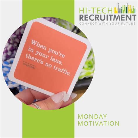 Focus on your goals with #MondayDrive | Hi-Tech Recruitment posted on ...